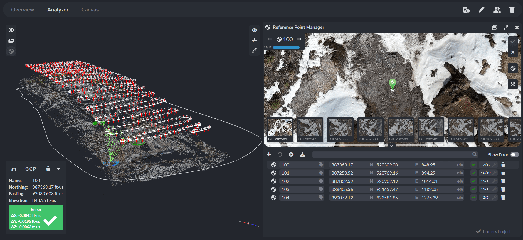 Drone site on Computer